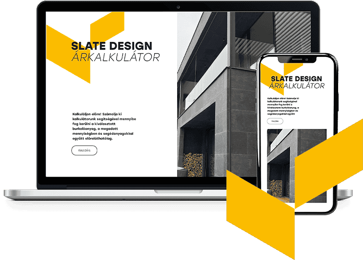 Prémium Kőfurnér Árakalkulátor Slate Design