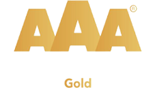 AAA gold logo Slate Design