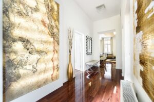 Referenciák Egy kis luxus átvilágítható kőfurnérral Indian Autumn Translucent 2