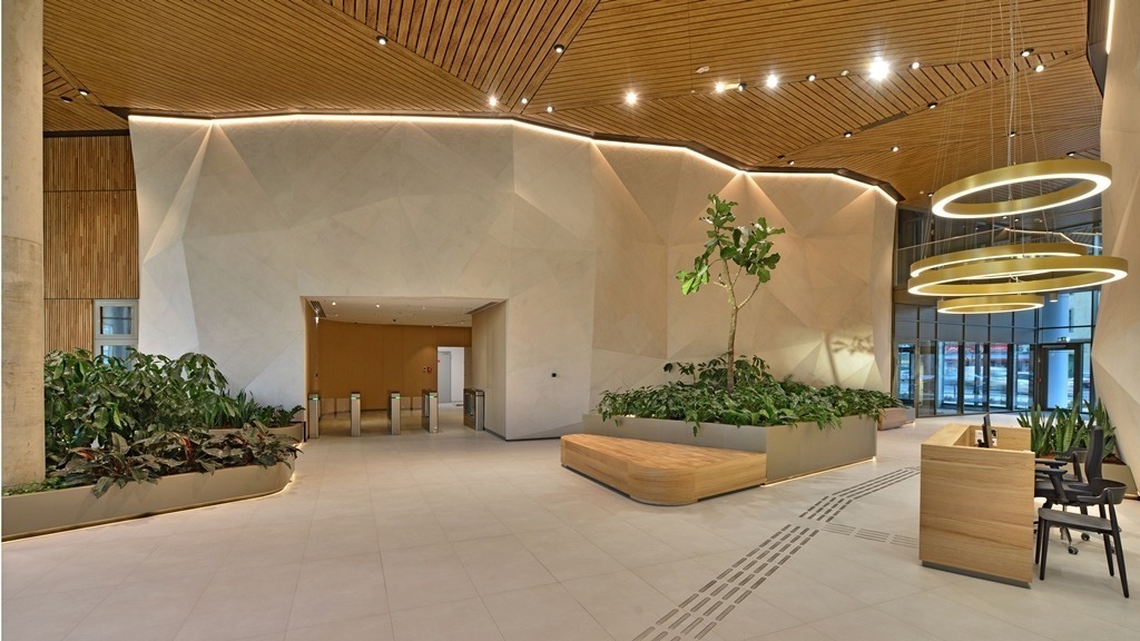 Referenciák H2O Irodaház Budapest – letisztult skandináv fogadótér 1