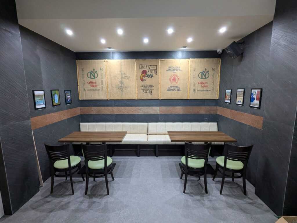 Kőfurnér beltér biophilic design Slate Design® Artessa Caffe Ireland Carrick on Shanon